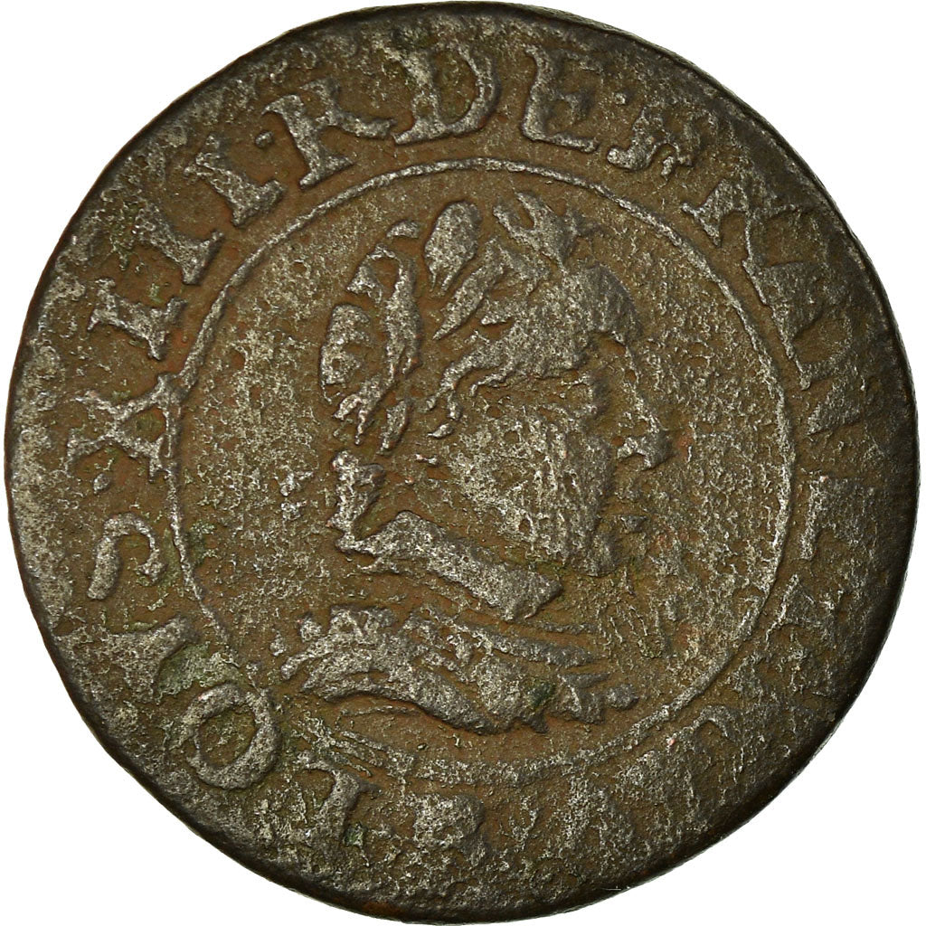 Moneta, Francja, Louis XIII, Double Tournois, 1620, St André Villeneuve les