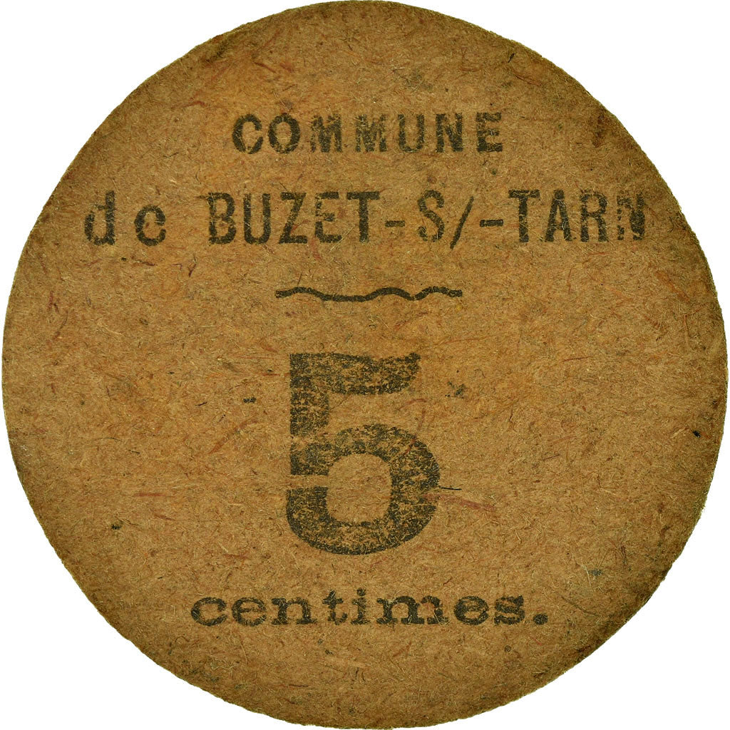 Coin, France, Commune de Buzet-sur-Tarn, Buzet-sur-Tarn, 5 Centimes, EF(40-45)