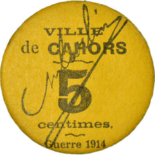 Moneta, Francja, Ville de Cahors, Guerre 1914, Cahors, 5 Centimes, 1916