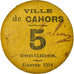 Münze, Frankreich, Ville de Cahors, Guerre 1914, Cahors, 5 Centimes, 1917, SS