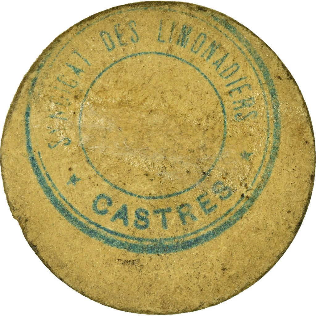 Münze, Frankreich, Syndicat des Limonadiers, Castres, 0.05 Franc, S+, Cardboard