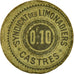 Coin, France, Syndicat des Limonadiers, Castres, 0.10 Franc, VF(30-35)