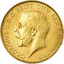 Coin, South Africa, George V, 1/2 Sovereign, 1925, AU(55-58), Gold, KM:20