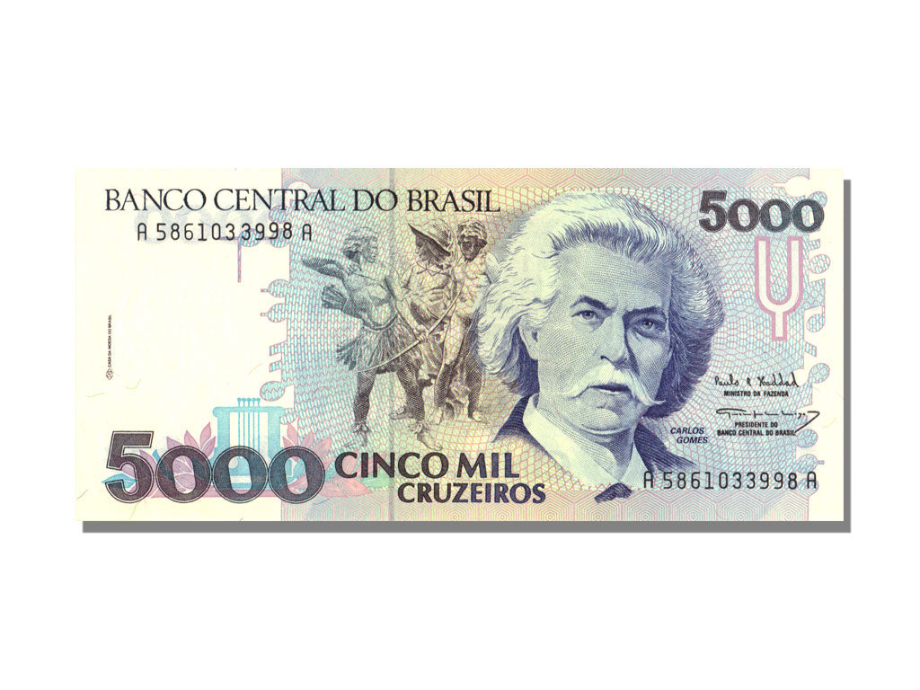Brazil, 5000 Cruzeiros, UNC(65-70)