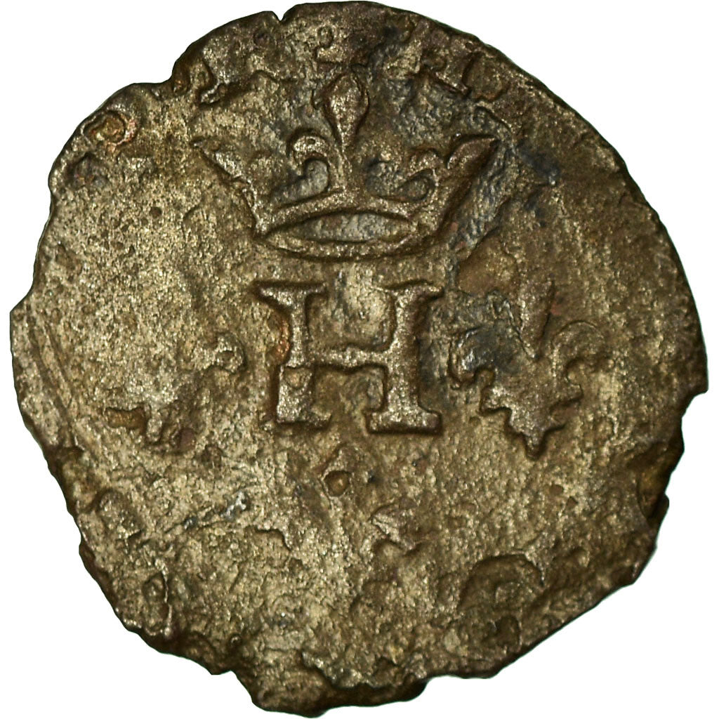 Munten, Frankrijk, DOMBES, Henri II de Montpensier, Liard, Uncertain date