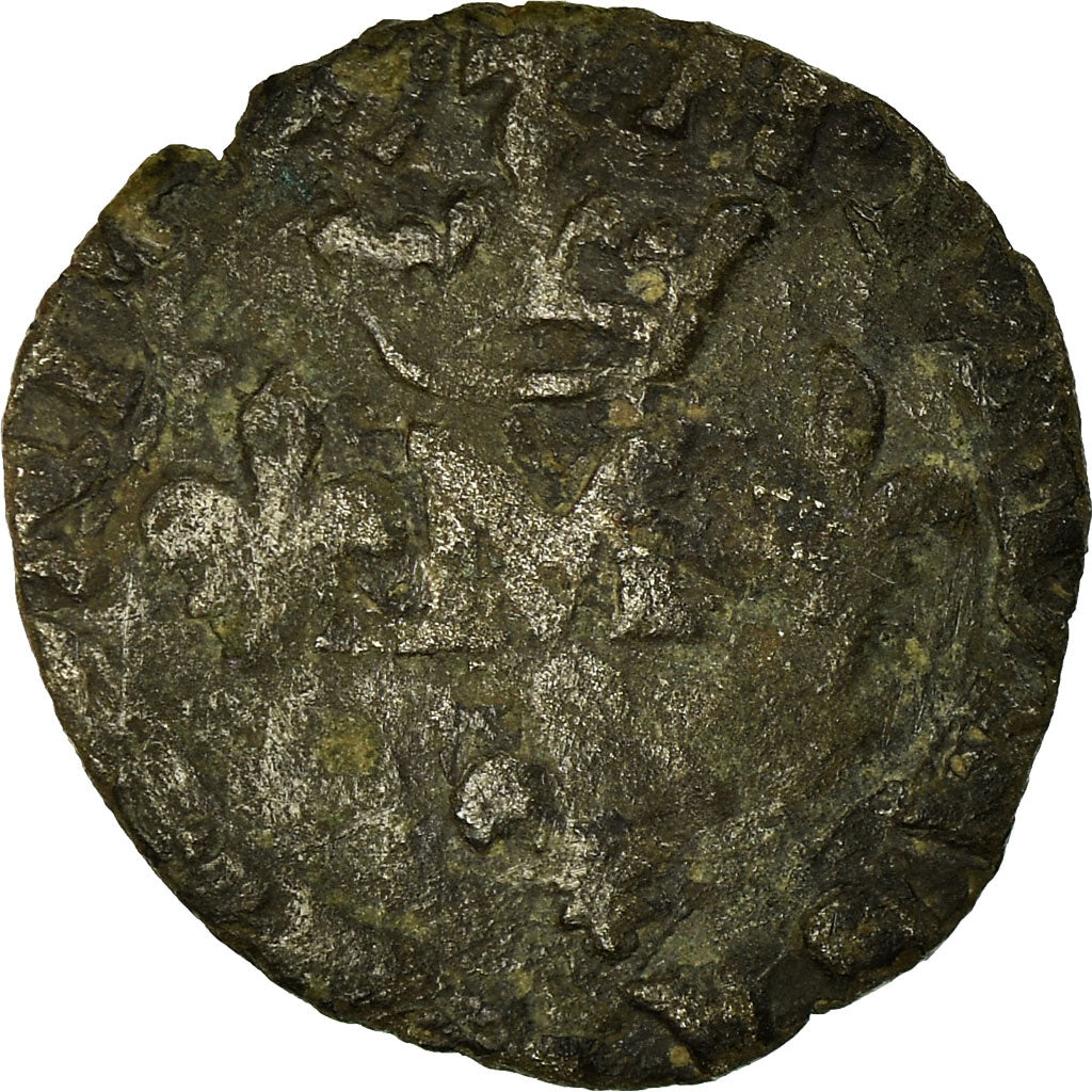 Moneta, Francja, DOMBES, Marie de Montpensier, Liard, Uncertain date, Trévoux
