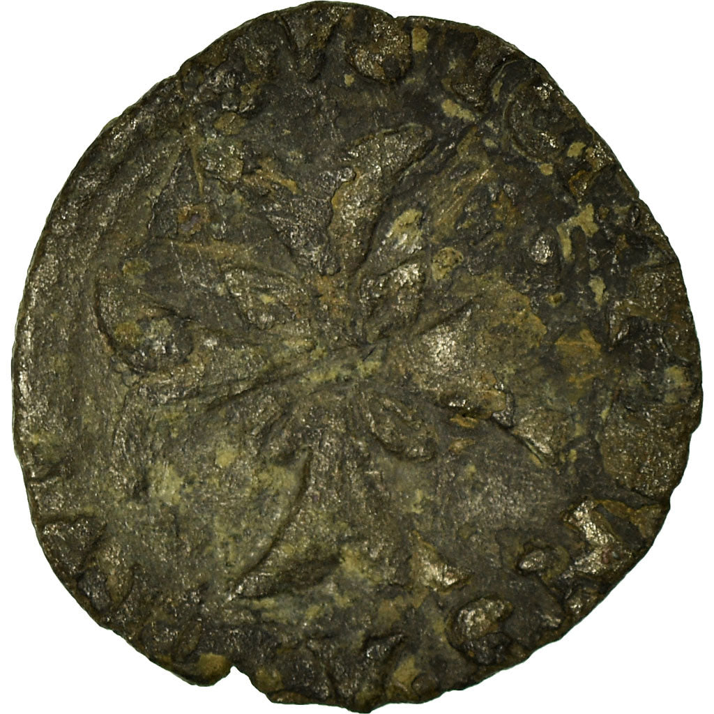 Moneta, Francja, DOMBES, Marie de Montpensier, Liard, Uncertain date, Trévoux