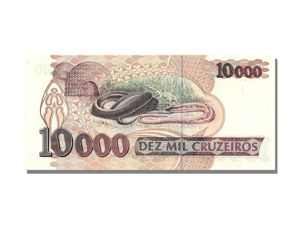 Brazil, 10,000 Cruzeiros, KM #233c, UNC(65-70), A