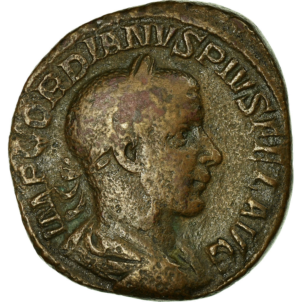 Coin, Gordian III, Sestertius, 241-244, Rome, VF(30-35), Bronze, RIC:298a