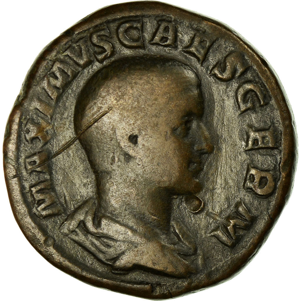 Coin, Maximus Caesar, Sestertius, 236-237, Rome, VF(20-25), Bronze, RIC:13