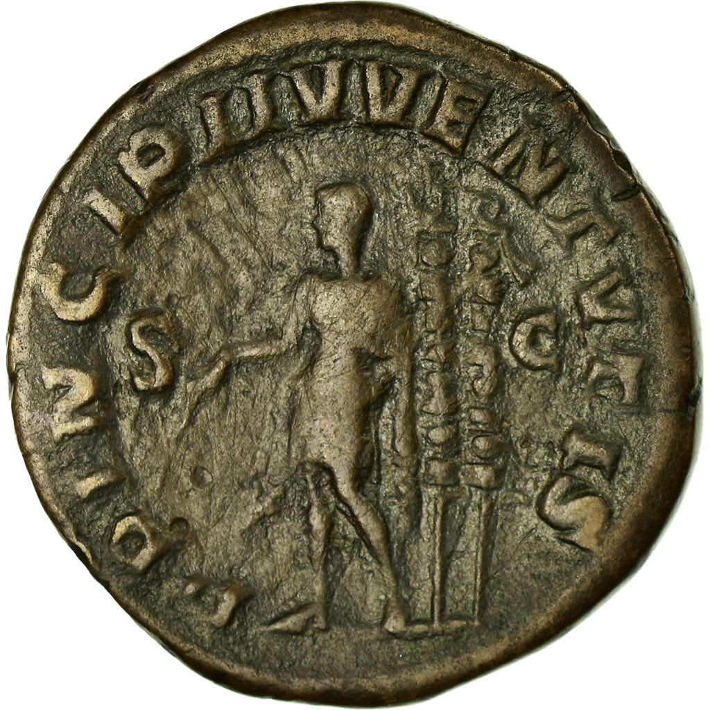 Coin, Maximus Caesar, Sestertius, 236-237, Rome, VF(20-25), Bronze, RIC:13