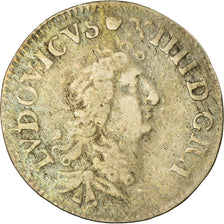 Moneda, Francia, Louis XIV, 4 Sols des Traitants, 1675, Vimy, BC+, Plata