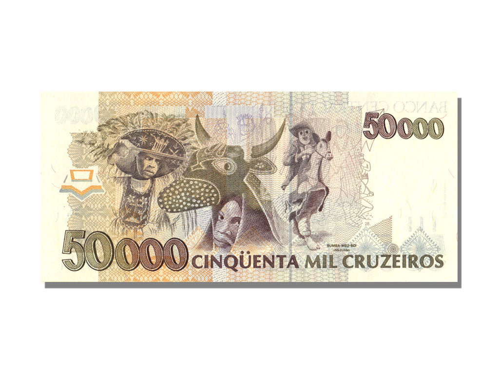 Brazil, 50 000 Cruzeiros, UNC(65-70), A
