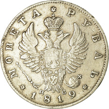 Coin, Russia, Alexander I, Rouble, 1819, Saint-Petersburg, VF(30-35), Silver