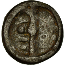 Coin, Nervii, Potin au rameau, VF(20-25), Potin, Delestrée:629