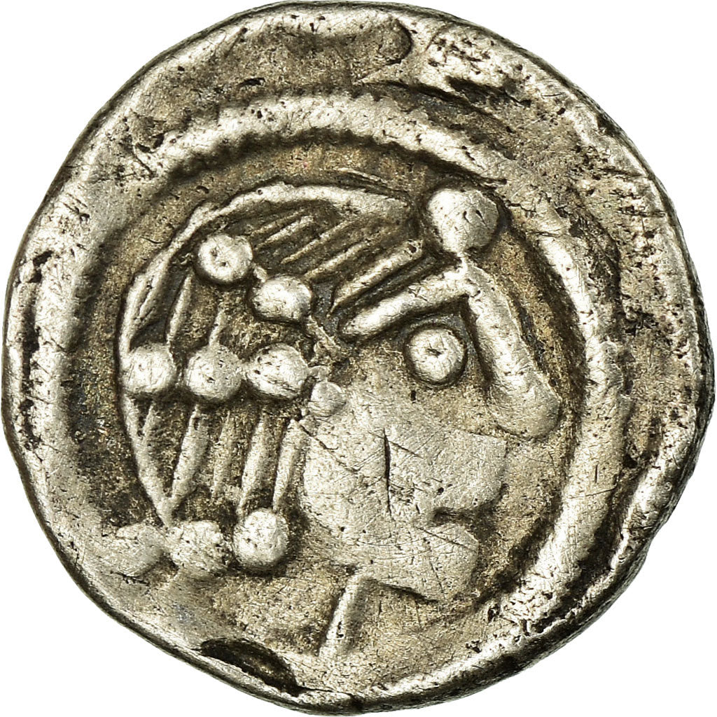 Moneda, Países Bajos, HOLLAND, Floris IV, Denarius, 1222-1234, BC+, Plata