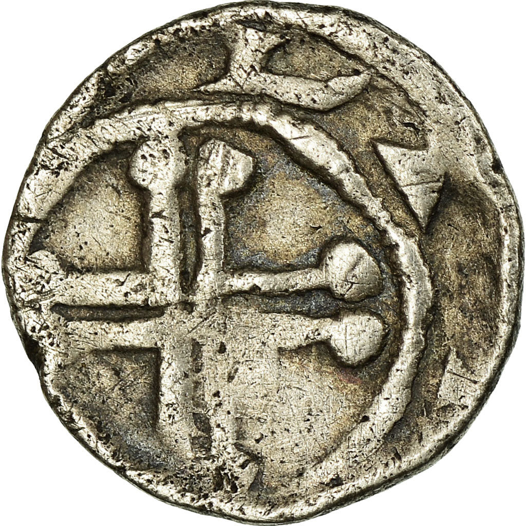 Moneda, Países Bajos, HOLLAND, Floris IV, Denarius, 1222-1234, BC+, Plata