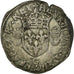 Coin, France, Henri II, Douzain aux croissants, 1552, Poitiers, VF(30-35)