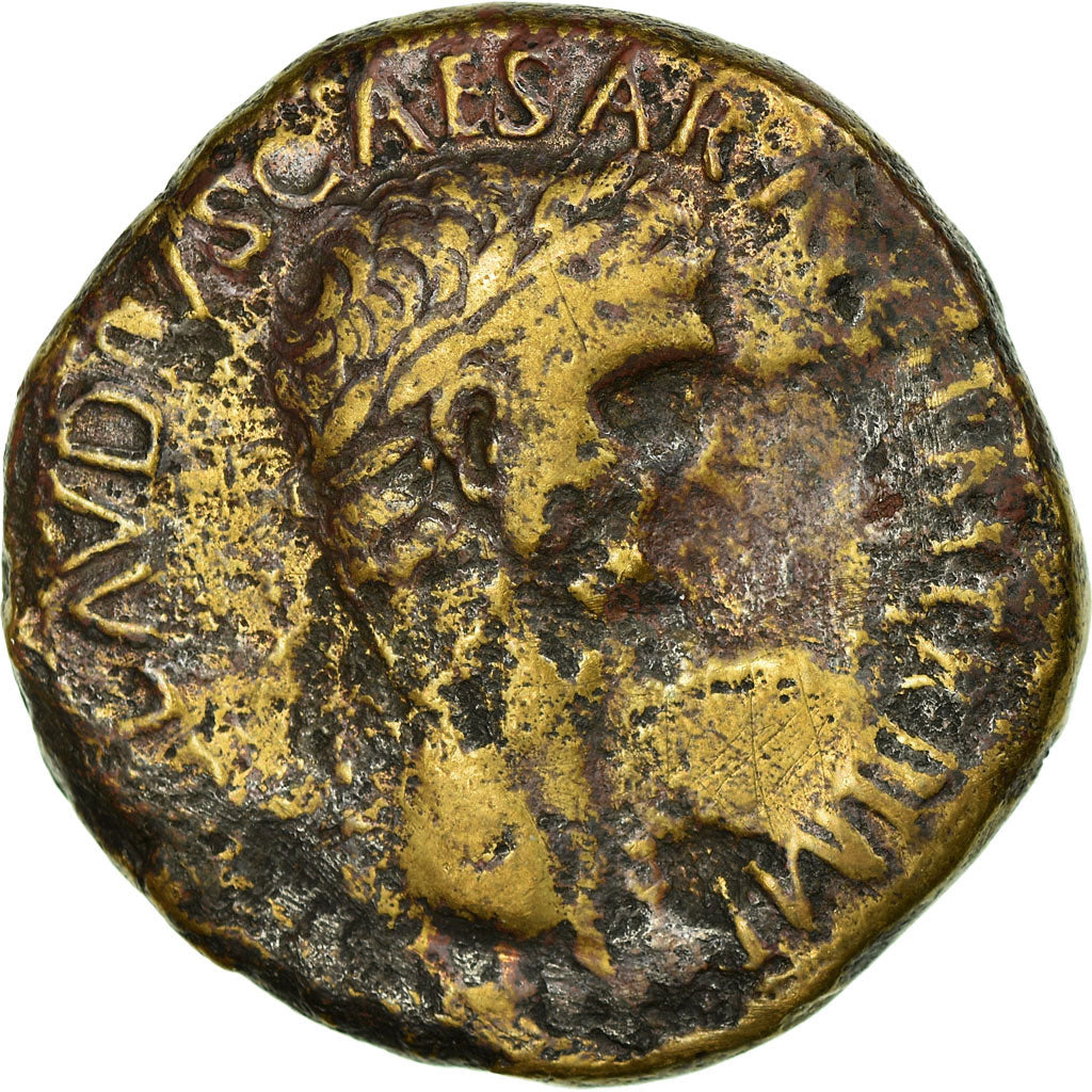 Coin, Claudius, Sestertius, 50-54, Rome, VF(20-25), Bronze, RIC:115