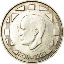 Coin, Belgium, 500 Francs, 500 Frank, 1990, Brussels, Rotated die axis error