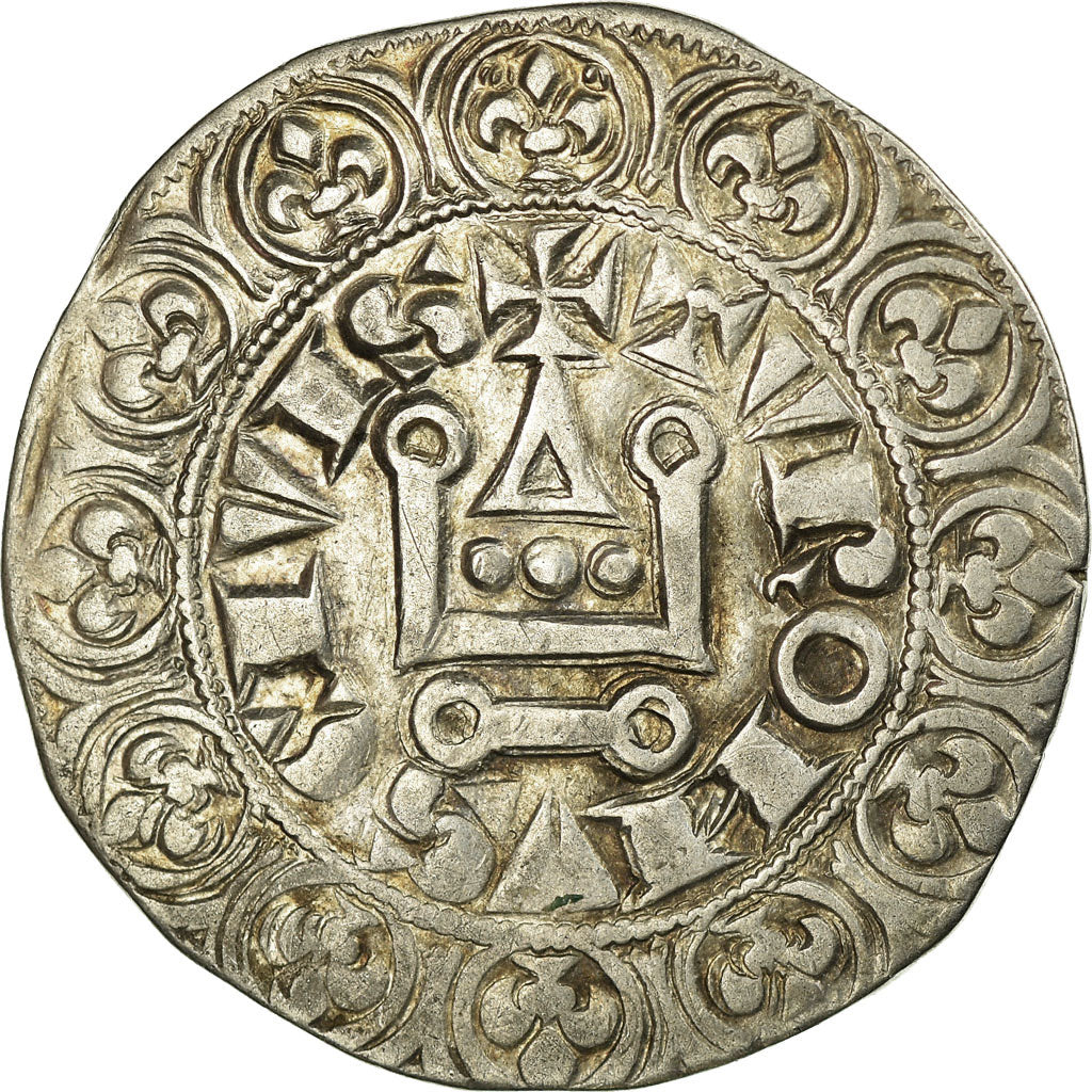 Moneta, Francja, Philip IV, Gros Tournois, EF(40-45), Srebro, Duplessy:213
