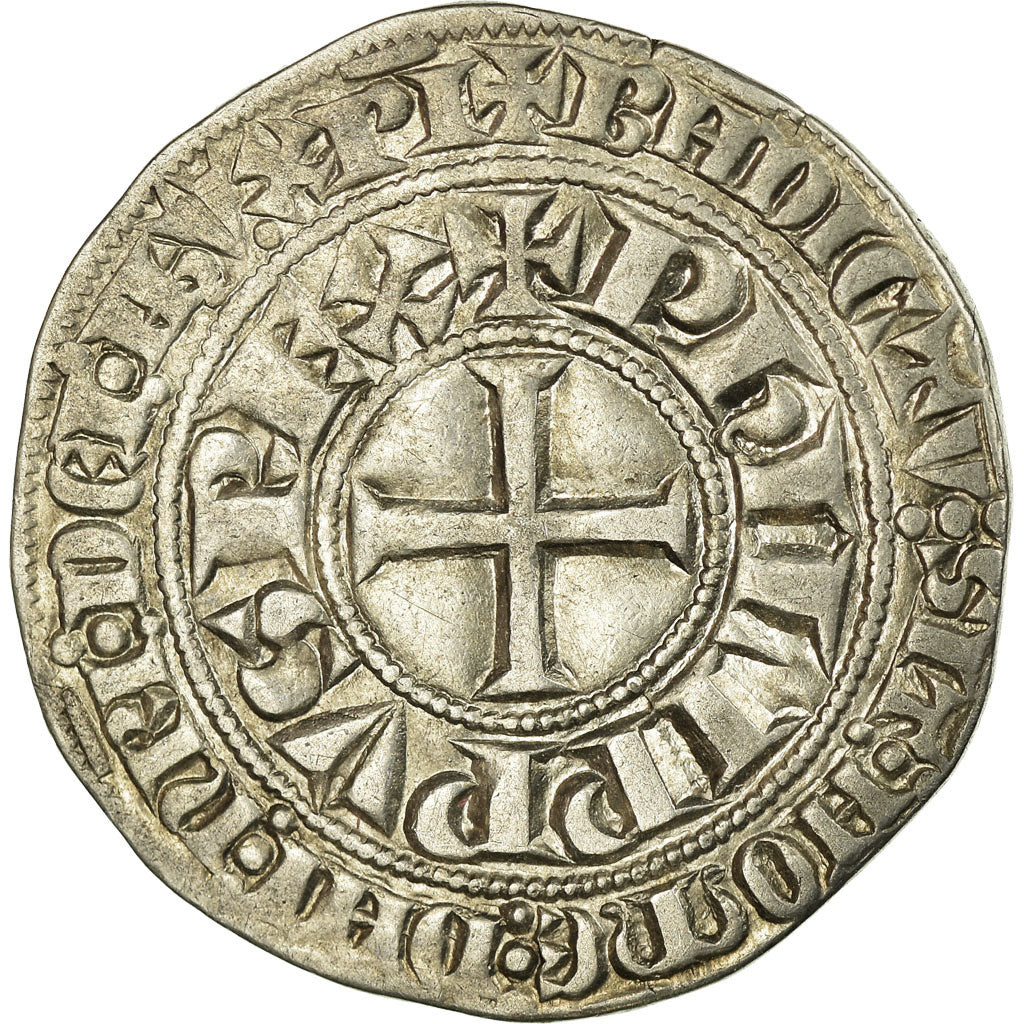 Moneta, Francja, Philip IV, Gros Tournois, EF(40-45), Srebro, Duplessy:213