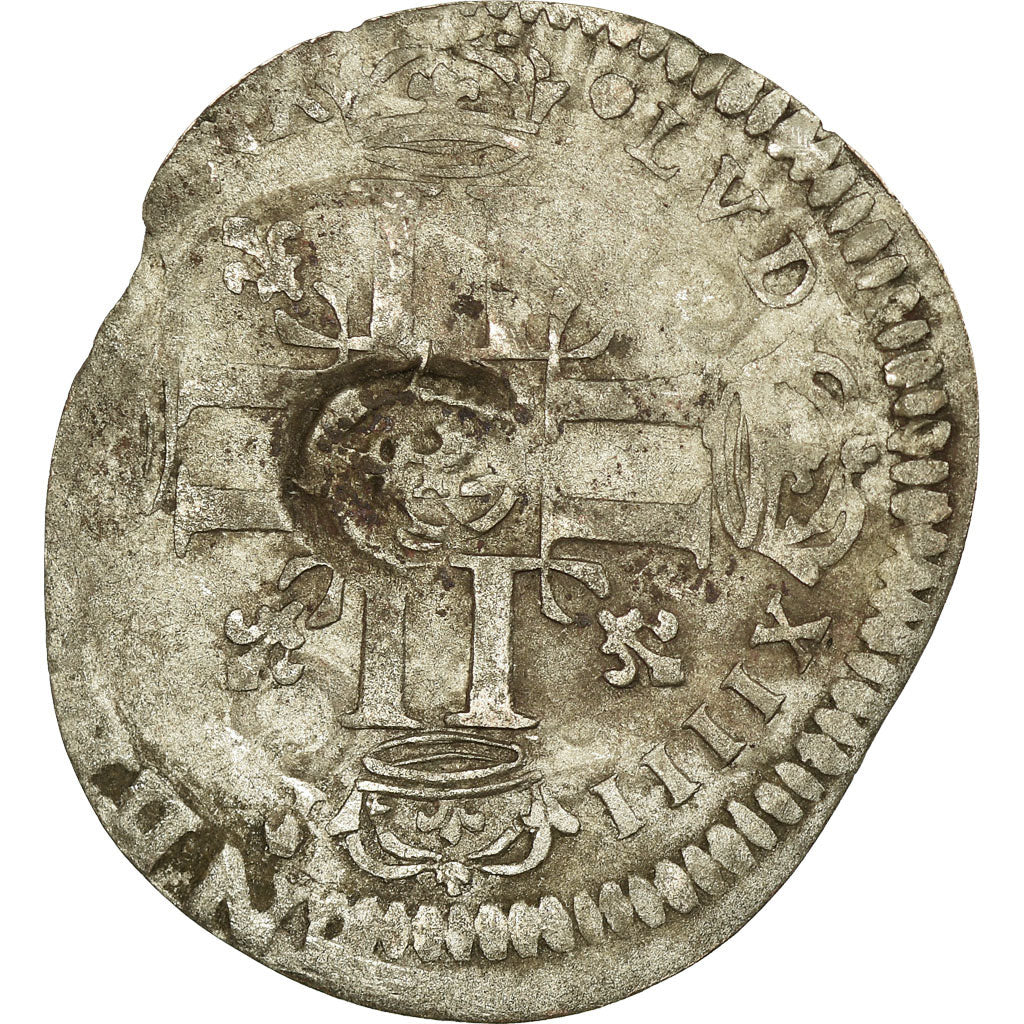 Moneta, Francia, Louis XIV, Quinzain aux 8 L, 1693, La Rochelle, MB, Biglione