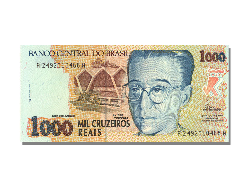 Brazil, 1000 Cruzeiros Reais, KM #240, UNC(65-70), A
