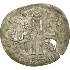Moneta, Francja, Louis XIV, Quinzain aux 8 L, 1693, Paris, VF(20-25), Bilon
