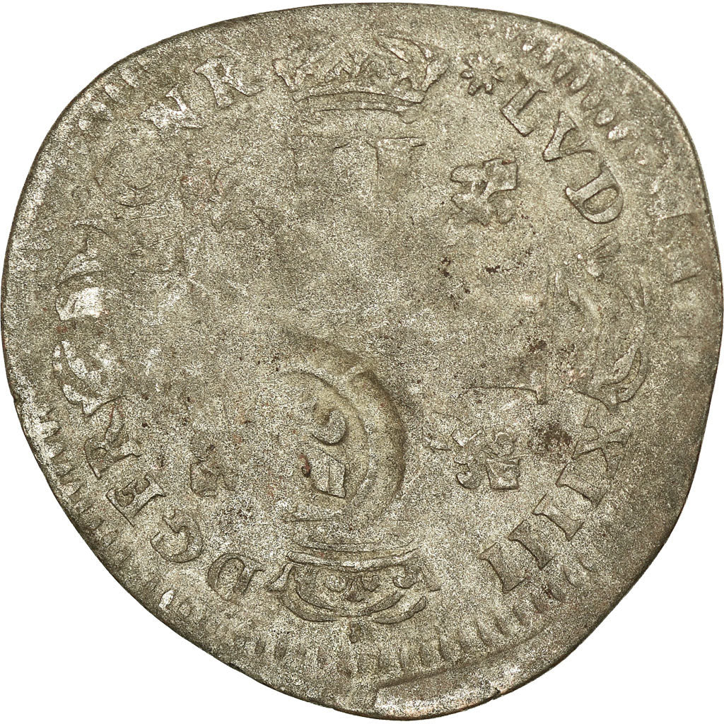 Moneta, Francja, Louis XIV, Quinzain aux 8 L, 1692, Uncertain Mint, VF(20-25)