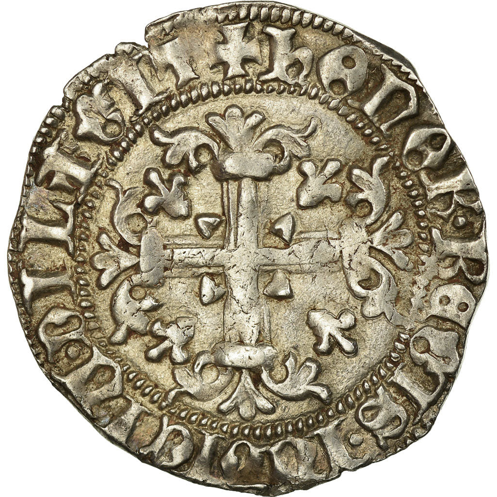 Coin, Italy, NAPLES, Robert d'Anjou, Carlin, Naples, AU(50-53), Silver