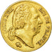 Coin, France, Louis XVIII, 20 Francs, 1818, Paris, EF(40-45), Gold, KM:712.1
