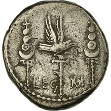 Coin, Marcus Antonius, Denarius, Traveling Mint, VF(30-35), Silver