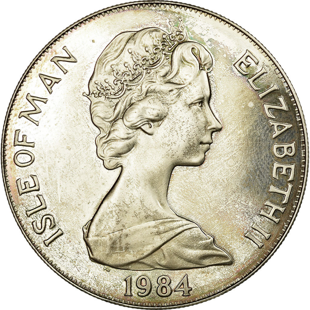 Coin, Isle of Man, Crown, 1984, Pobjoy Mint, MS(63), Copper-nickel, KM:119