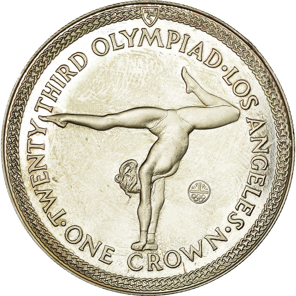 Coin, Isle of Man, Crown, 1984, Pobjoy Mint, MS(63), Copper-nickel, KM:119