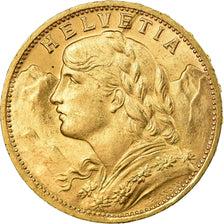Moneda, Suiza, 20 Francs, 1935, Rare, SC+, Oro, KM:35.1