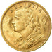Moneda, Suiza, 20 Francs, 1935, Rare, SC+, Oro, KM:35.1