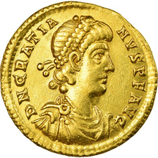Moneta, Gratian, Solidus, 375-378, Trier, BB+, Oro, RIC:39d