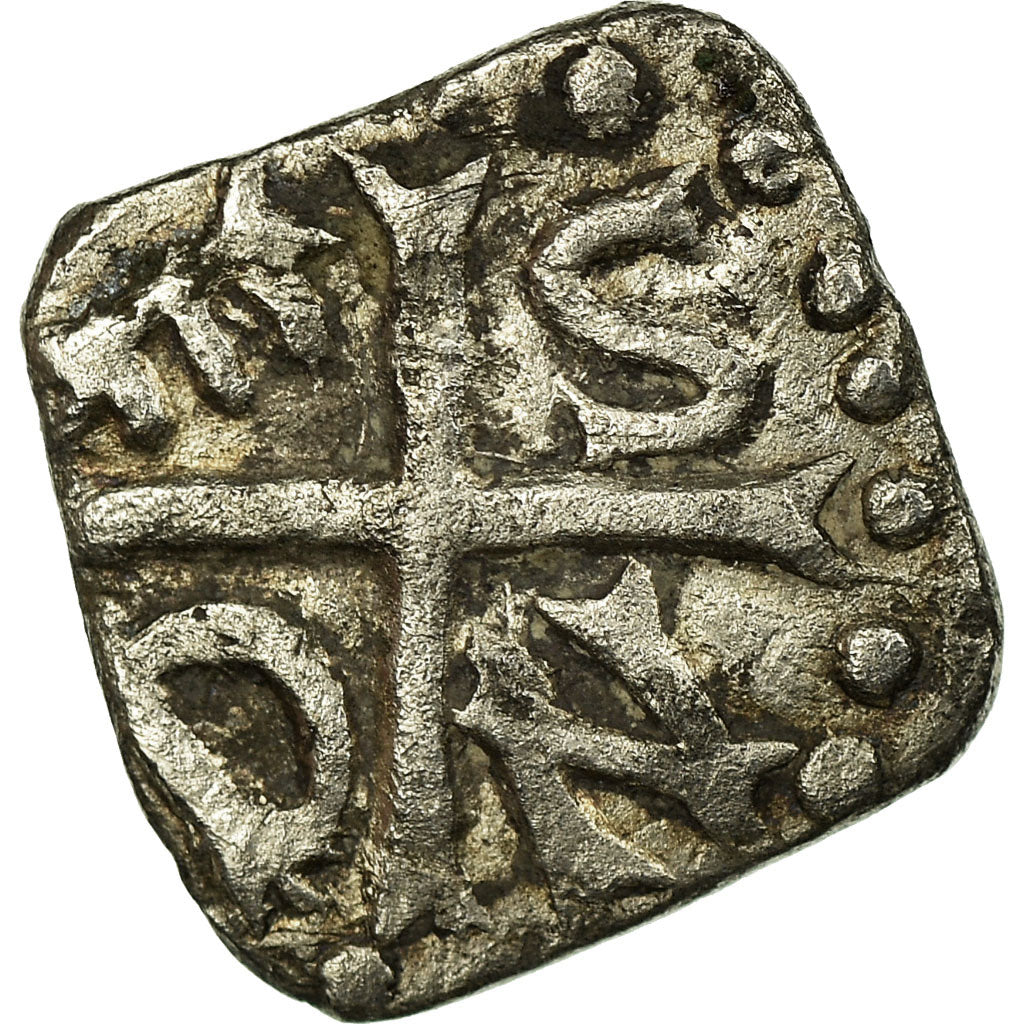 Moneta, Francja, Denarius, 7th-8th century, Lyon - Lugdunum, VF(30-35), Srebro