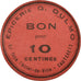 Coin, France, Epicerie G. DULMO, Cauterets, 10 Centimes, AU(55-58), Cardboard