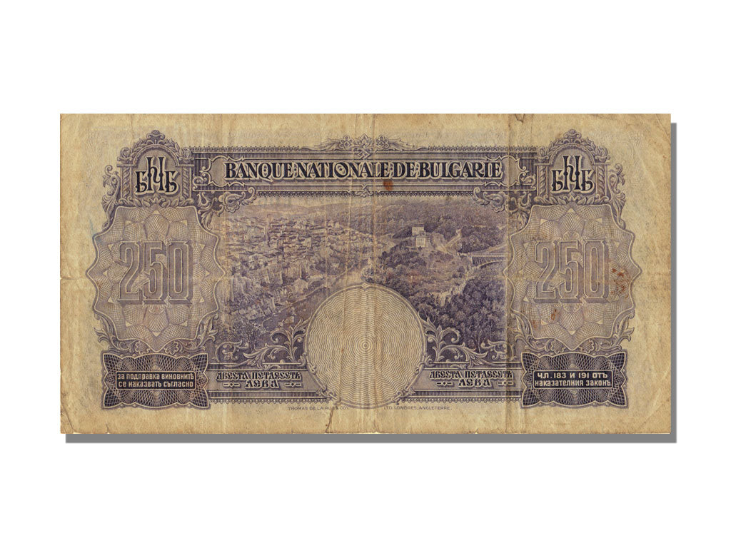 Bulgaria, 250 Leva, 1929, BB