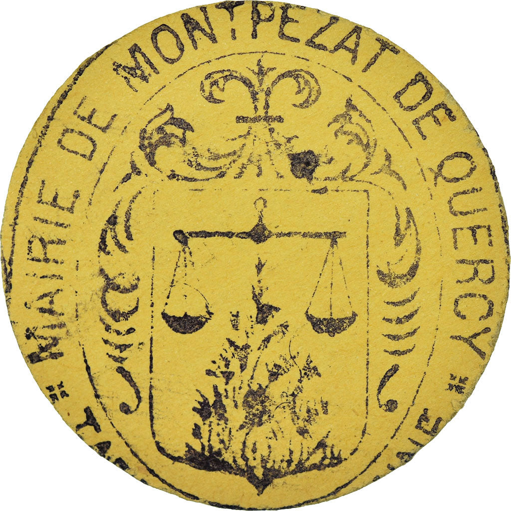 Coin, France, Commune de Montpezat, Montpezat, 5 Centimes, AU(55-58), Cardboard