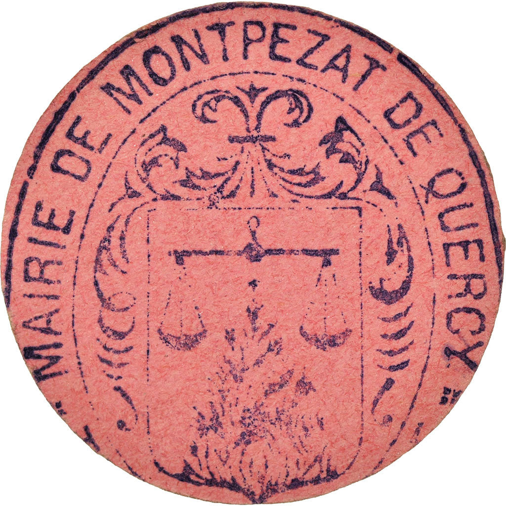 Coin, France, Commune de Montpezat, Montpezat, 10 Centimes, AU(55-58), Cardboard