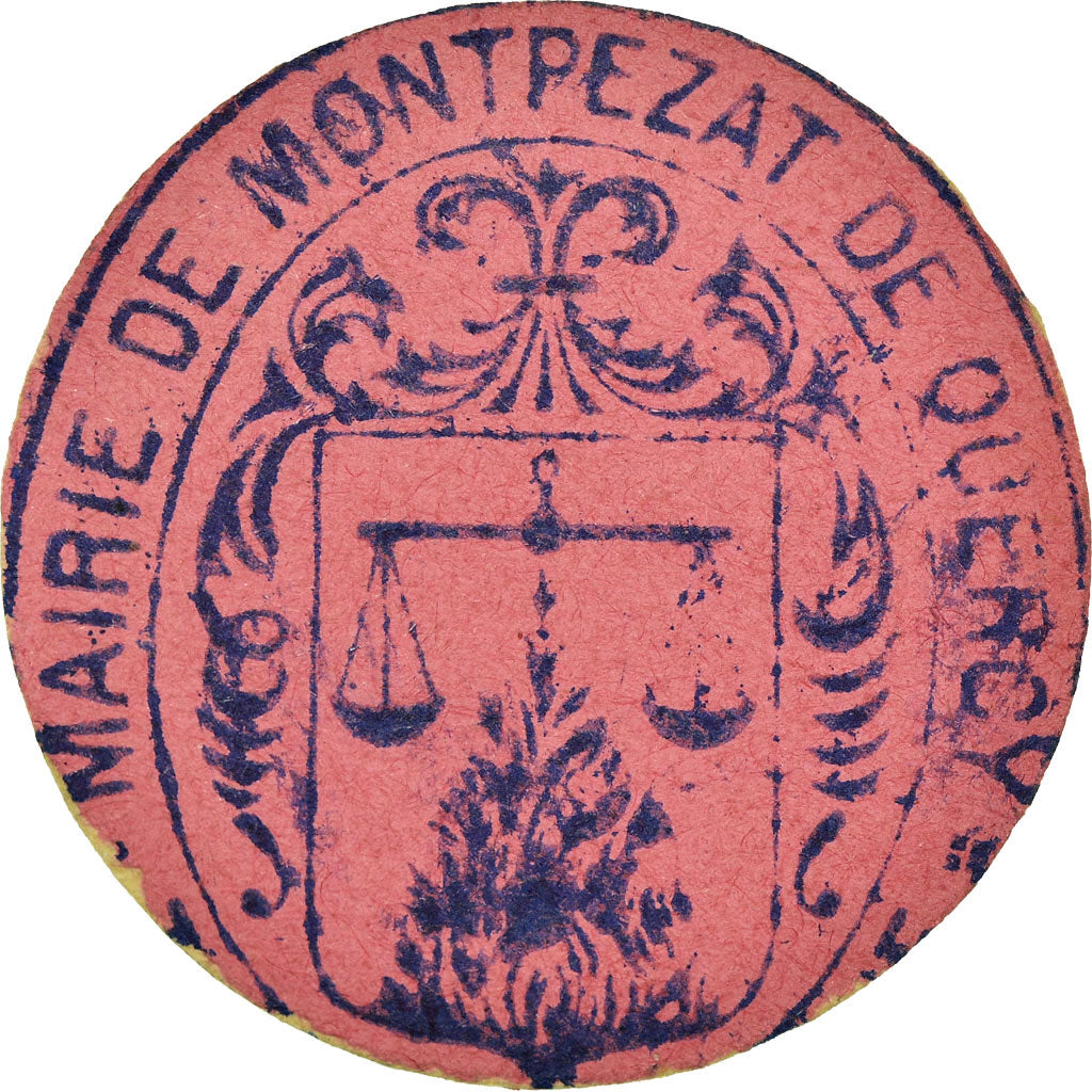 Coin, France, Commune de Montpezat, Montpezat, 10 Centimes, AU(55-58), Cardboard