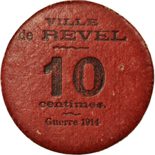 Coin, France, Ville de Revel, Guerre 1914, Revel, 10 Centimes, AU(50-53)