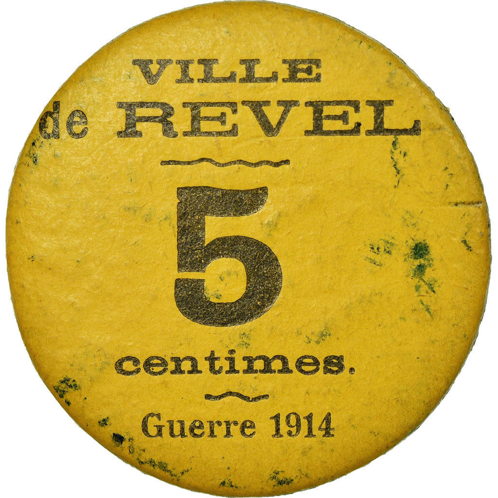Coin, France, Ville de Revel, Guerre 1914, Revel, 5 Centimes, AU(50-53)