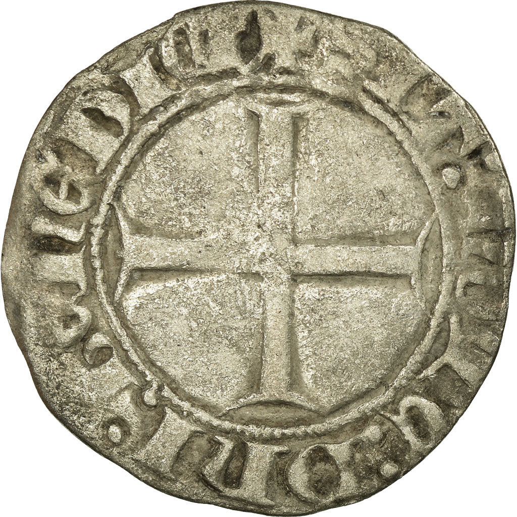 Monnaie, France, Jean IV de Montfort, Gros, Rennes, TB, Argent