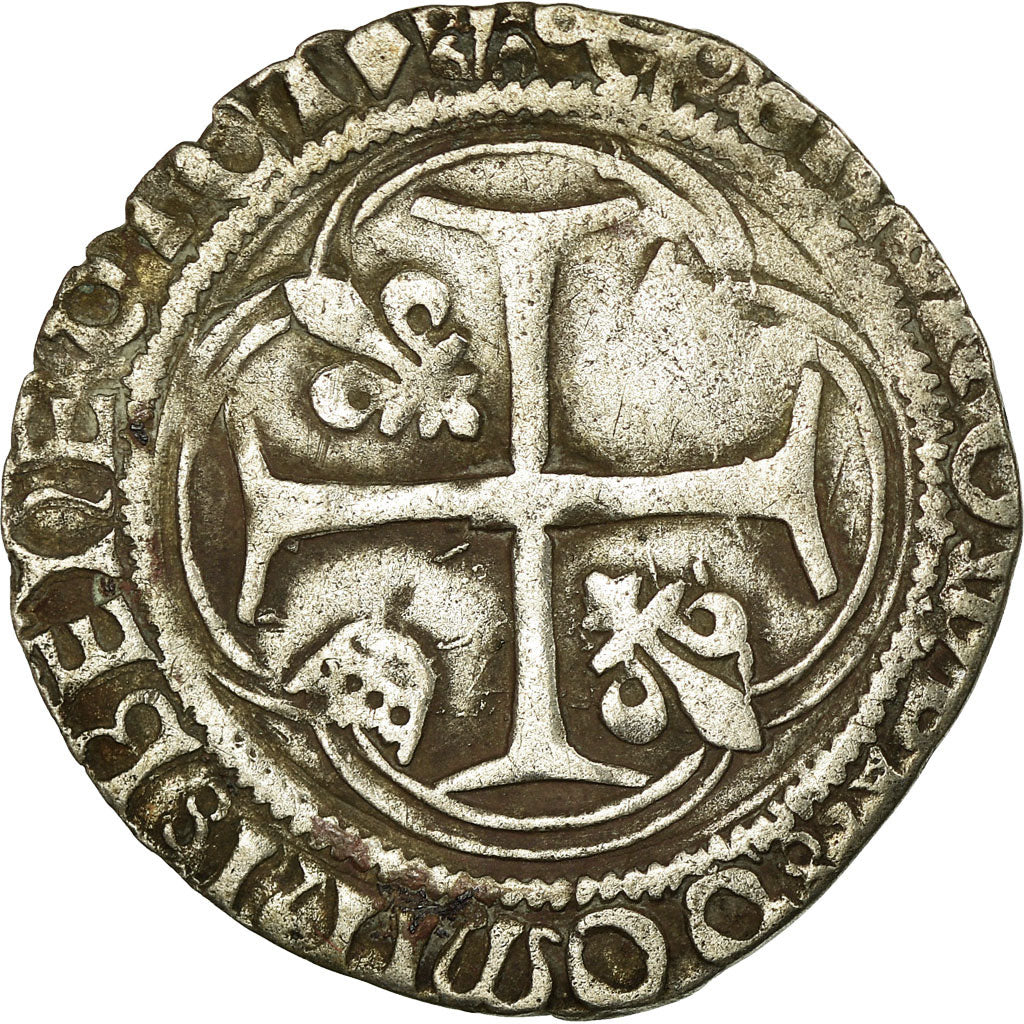 Moneta, Francia, Louis XII, Grand blanc à la couronne, Bayonne, MB+, Biglione