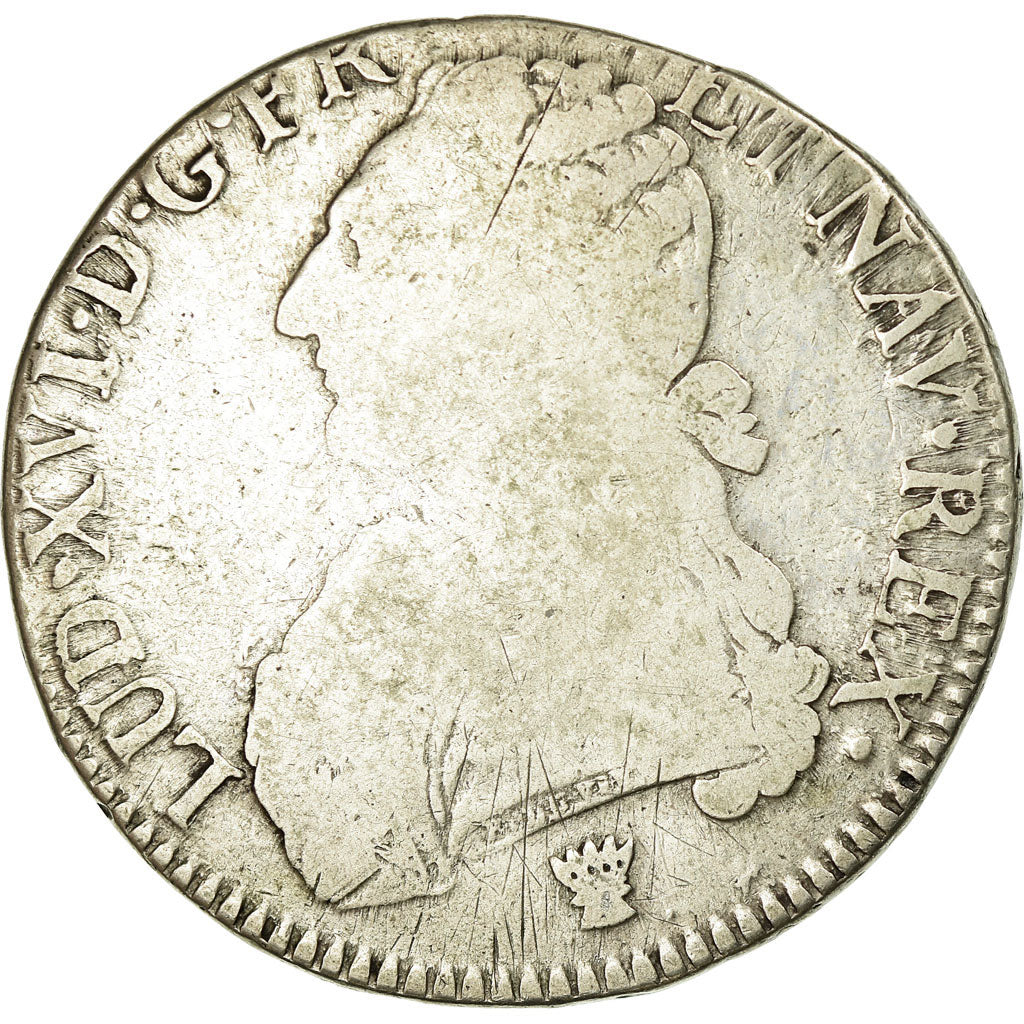 Monnaie, France, Louis XVI, Ecu aux branches d'olivier, 1775, Limoges, B+