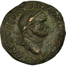 Moneta, Vespasian, As, AD 74, Lyon - Lugdunum, MB+, Bronzo